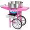 Olde Midway Cotton Candy Machine Cart, SPIN-2000 Electric Candy Floss Maker, Commercial-Grade
